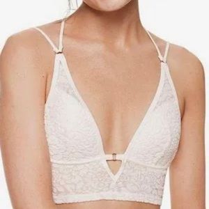 White velvet VS PINK bralette